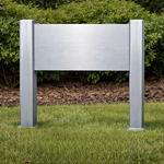 Charleston Sign Systems QuickShip Post & Panel Extrusion Series 325 Kits Mill Finish