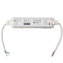 Threaded Universal 60W Power Supply, 12VAC, 120VAC-277VAC, IP67 rated