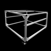 2' x 4' Mobile Aluminum Table Frame