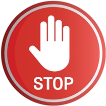 Circular 8" Stop Sign