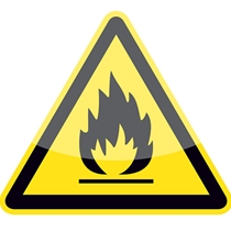 Triangular 18" X 17.75" Fire Sign