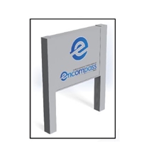 Charleston Sign Systems QuickShip Post & Panel Extrusion Series 325 Kit Painted 24" Height