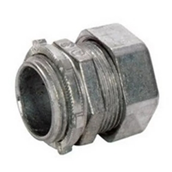 1/2" Insulated, Zinc Plated Steel Compression Connector