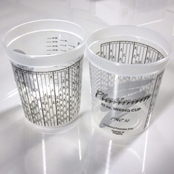 1 quart mixing cup with printed PPG mix ratios (Matthews)
