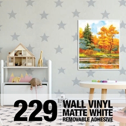GF-229 WallMark Canvas 6.0 mil - Matte White Embossed Canvas Wall Vinyl