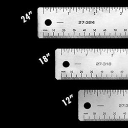 Xtreme Stainless Steel Rulers - Inches & Metric