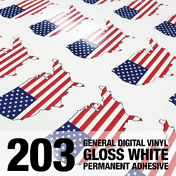 GF 203 3.0 mil Gloss White Vinyl