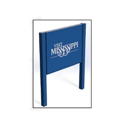 Charleston Sign Systems QuickShip Post & Panel Extrusion Series 225 Kit Mill Finish 24" Height
