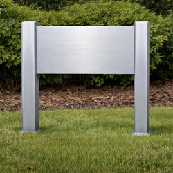 Charleston Sign Systems QuickShip Post & Panel Extrusion Series 325 Kit Mill Finish 30" Height