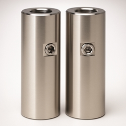Mill Finish Aluminum .5"x1.5"Spacer with Set Screw