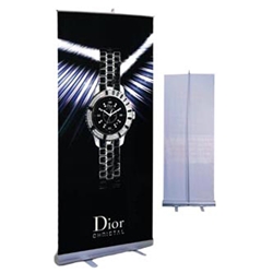 Roll Up Banner Stand 33.5"w x 78"h