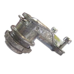 3/8" Die Cast Zinc 90 Degree Squeeze Type Connector