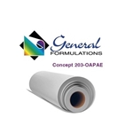 GF 203OAPAE 3.0 mil Gloss White Opaque Vinyl 54" X 50 Yards