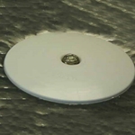 IW1024 3" White Round Polypropylene Insulation Washer (Bag of 50)