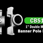 1" Double Mount Banner Pole Bracket