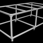 4' x 8' Aluminum Table Frame