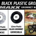 #3 Black Plastic 12mm Grommet 500ct