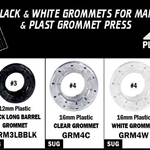 #3 White Plastic Long Barrel 12mm Grommet 500ct