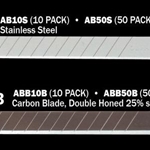AB50S Stainless Steel Replacement Blades 50pk