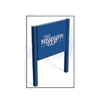 Charleston Sign Systems QuickShip Post & Panel Extrusion Series 225 Kit Mill Finish 30" X 30"