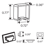 FlexiBRITE G2 Wide, End Cap Kit